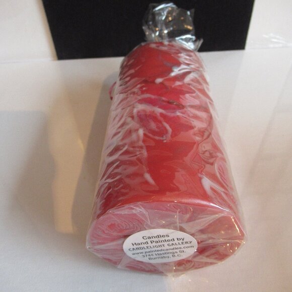Iridescent Fairy Candle,  Hand Painted, Helen Radok, Red, Nature, Theme - Picture 4 of 4